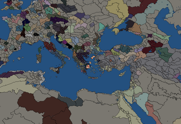 Starting territory of Athens, with its neighbours