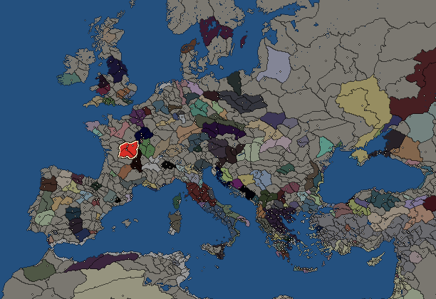 Starting territory of Bituriges, with its neighbours