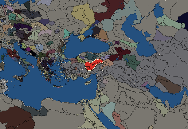 Starting territory of Cappadocia, with its neighbours