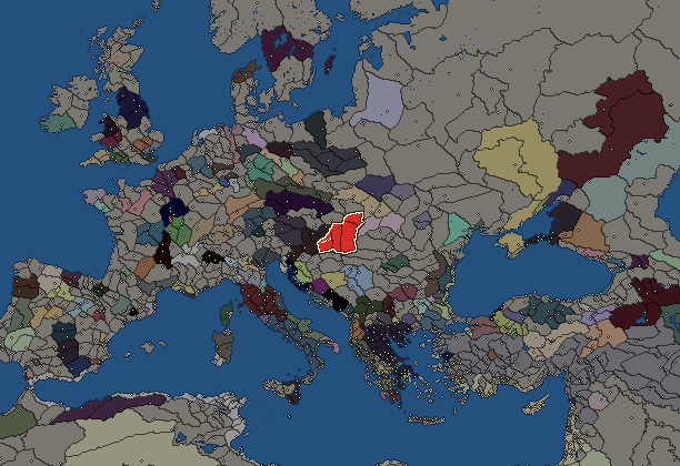 Starting territory of Eravisci, with its neighbours