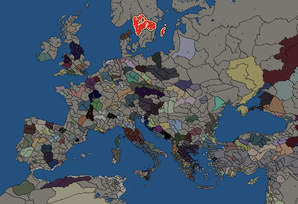 Starting territory of Gauts, with its neighbours