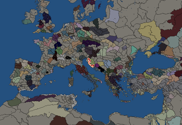 Starting territory of Liburni, with its neighbours