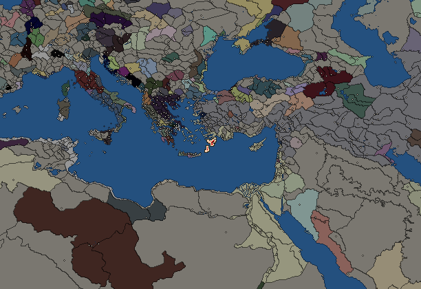 Starting territory of Rhodes, with its neighbours