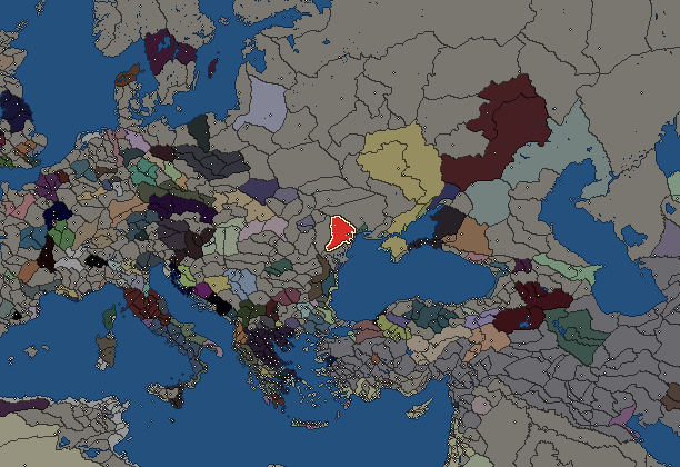 Starting territory of Tyragetae, with its neighbours