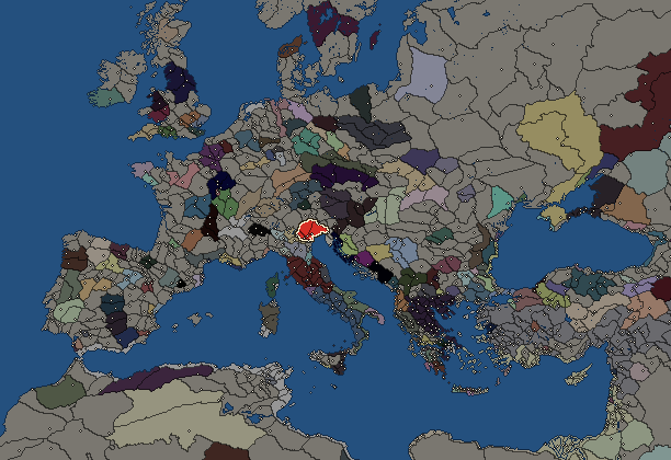 Starting territory of Veneti, with its neighbours