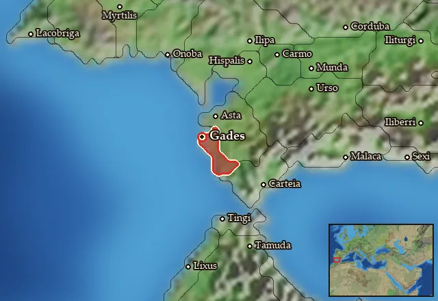 Map of Agadir and its neighbours