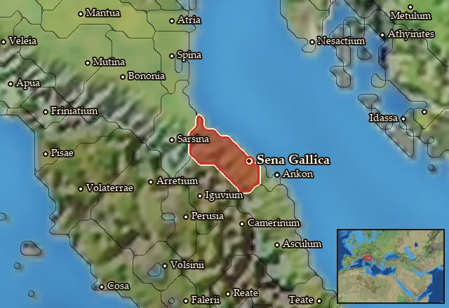 Map of Ager Gallicus and its neighbours
