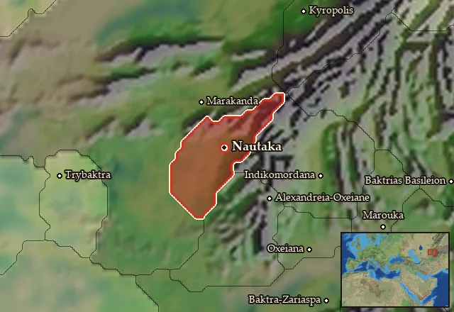 Map of Anatolike Sogdiane and its neighbours