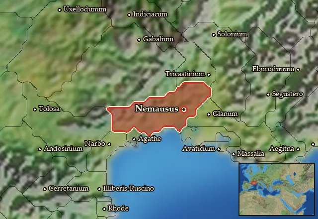 Map of Arecomicia and its neighbours