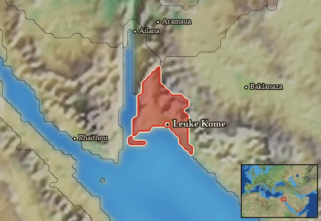 Map of Banizomeneia and its neighbours