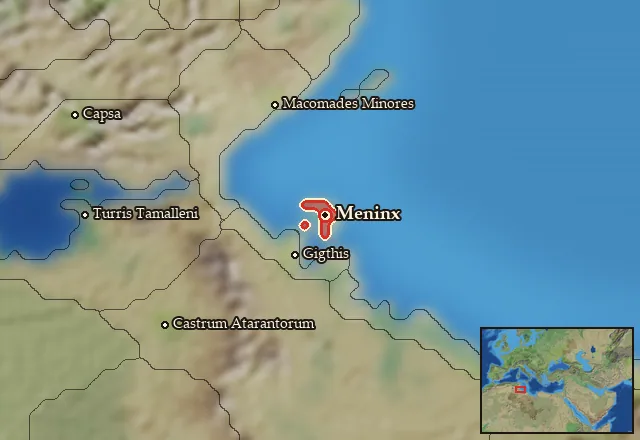 Map of Bracheion and its neighbours
