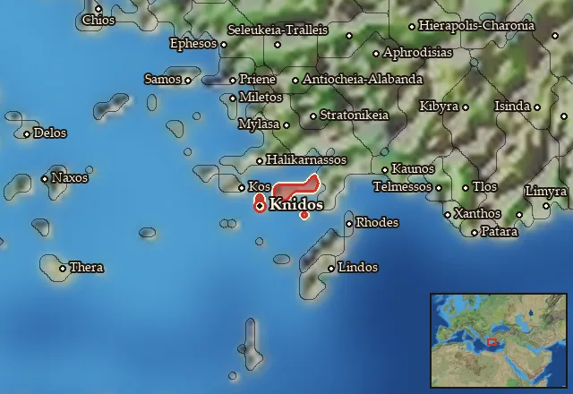 Map of Dorian Chersonesos and its neighbours