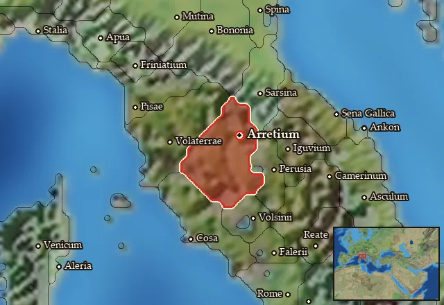 Map of Etruria and its neighbours