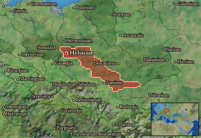 Map of Helisia and its neighbours