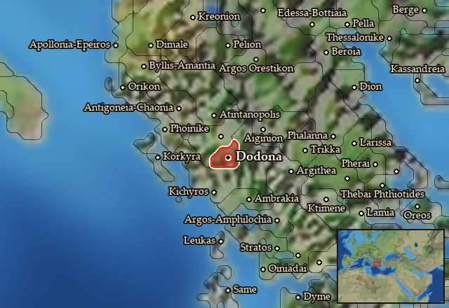 Map of Hellas and its neighbours