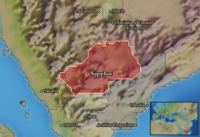 Map of Homeritis and its neighbours
