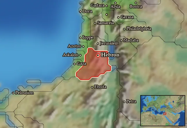Map of Idoumaia and its neighbours