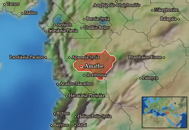 Map of Khamat and its neighbours