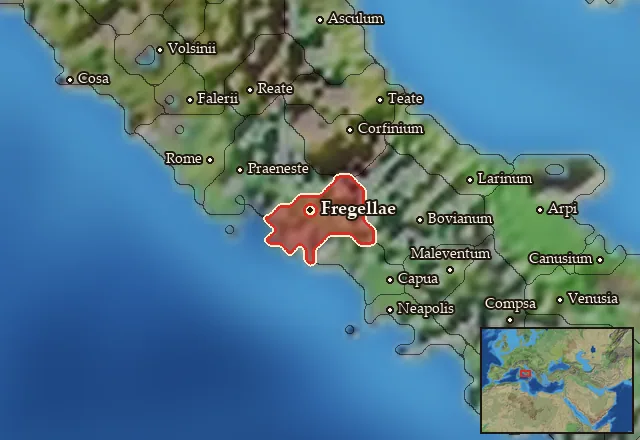 Map of Latium Novum and its neighbours