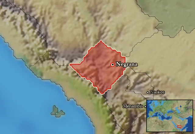Map of Nagran and its neighbours