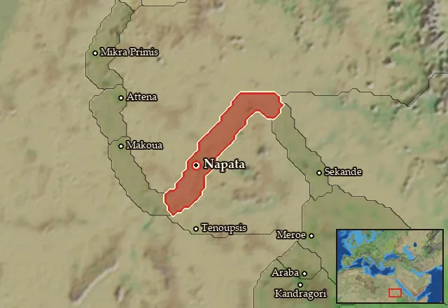 Map of Napa and its neighbours