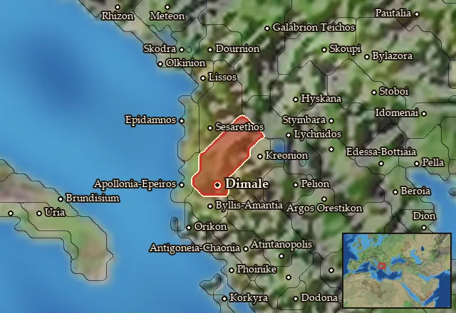 Map of Parthinia and its neighbours