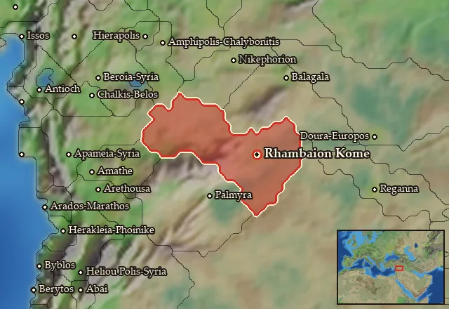 Map of Rhambaia and its neighbours