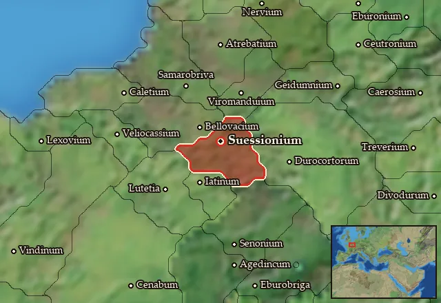 Map of Suessionia and its neighbours