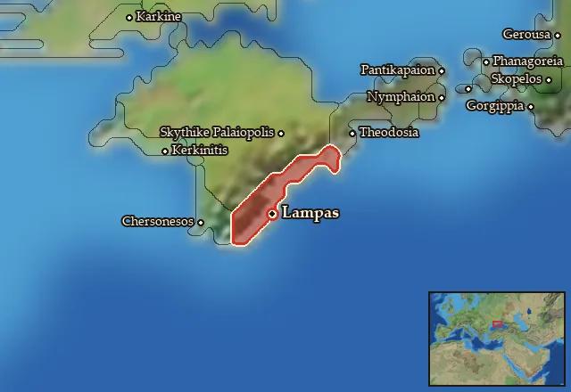 Map of Taurike and its neighbours