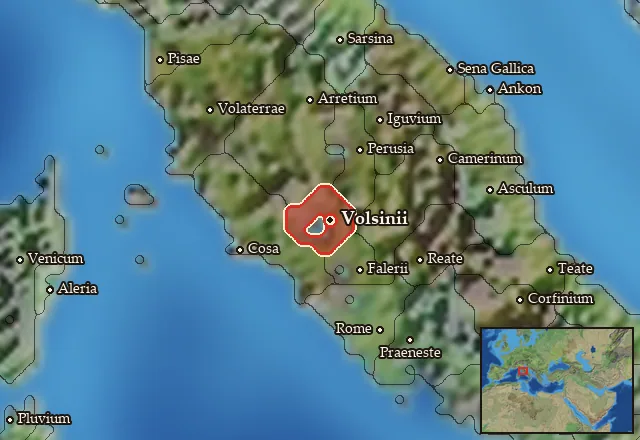 Map of Velzna and its neighbours