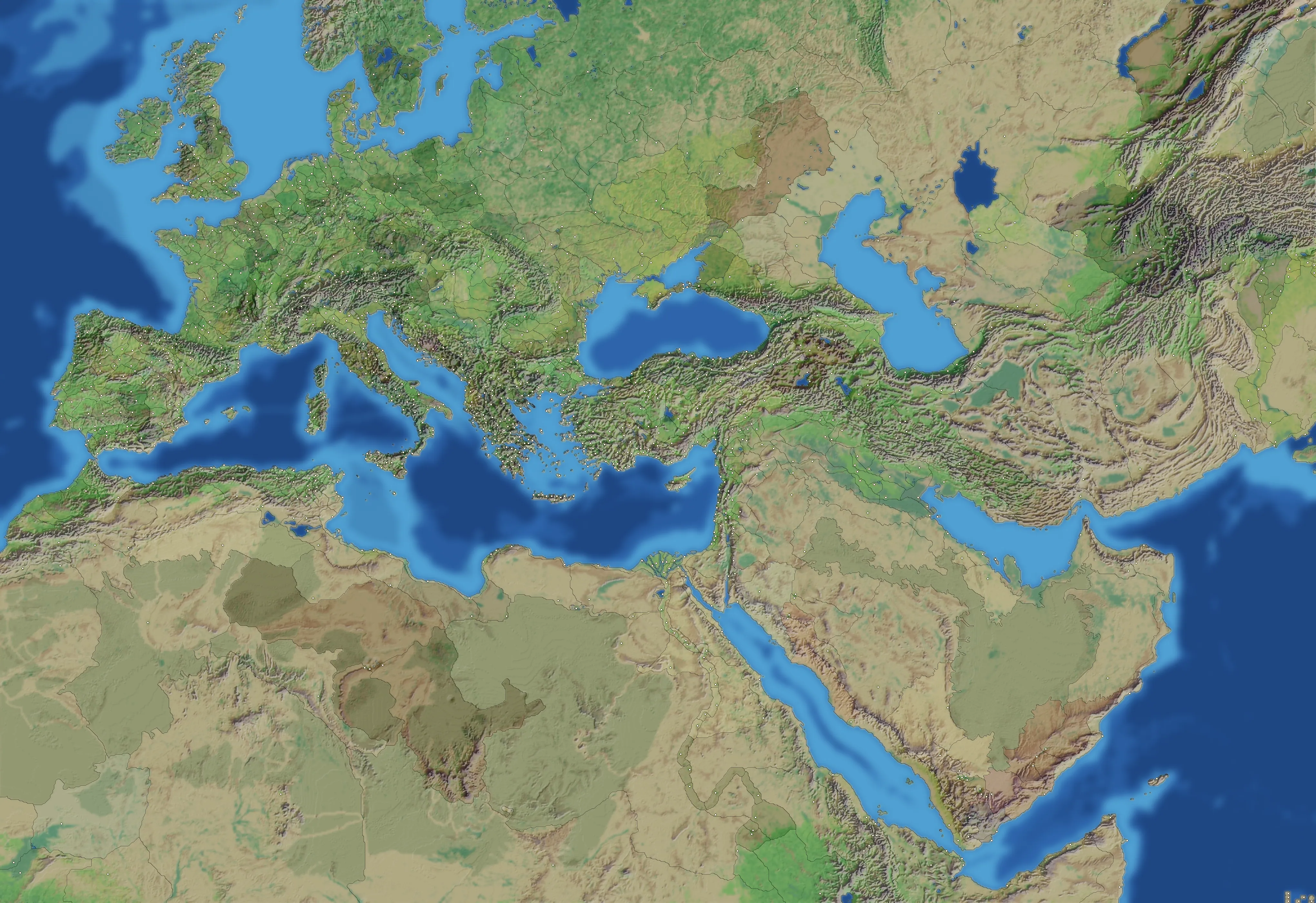 The campaign map