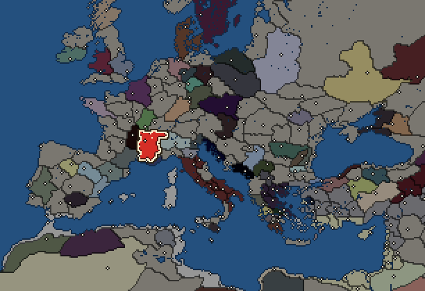 Starting territory of Allobroges, with its neighbours