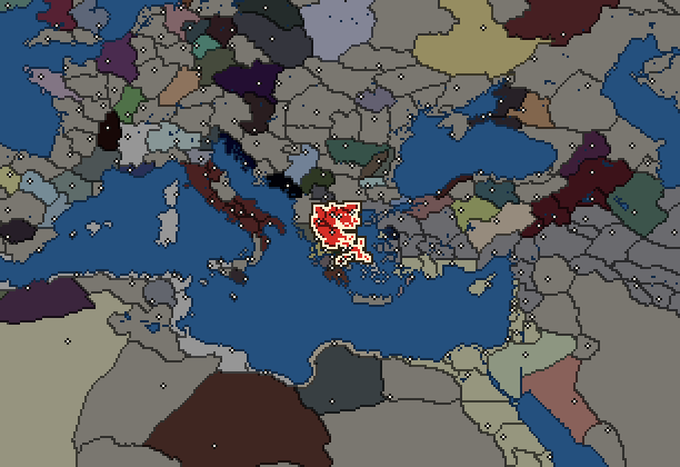 Starting territory of Antigonid Kingdom, with its neighbours