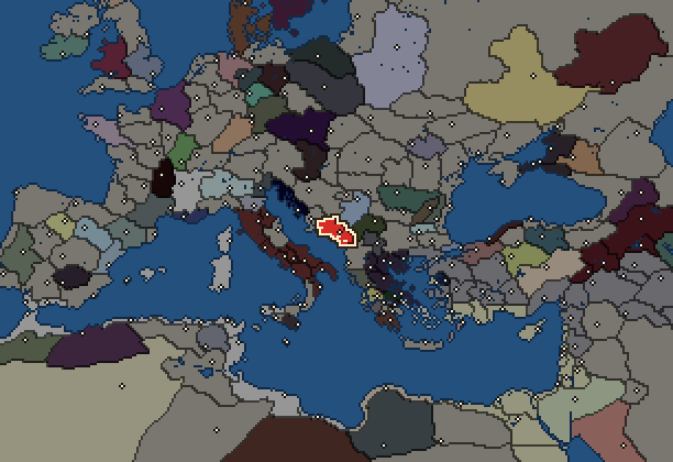 Starting territory of Ardiaei, with its neighbours