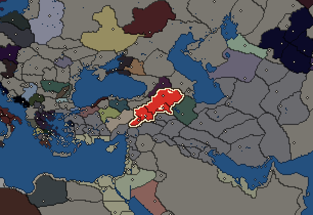 Starting territory of Armenia, with its neighbours