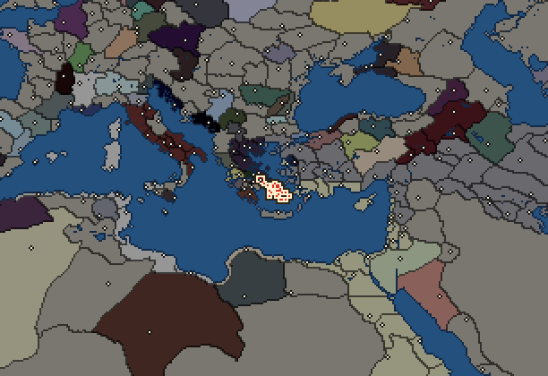 Starting territory of Athens, with its neighbours