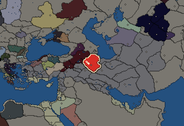 Starting territory of Atropatene, with its neighbours