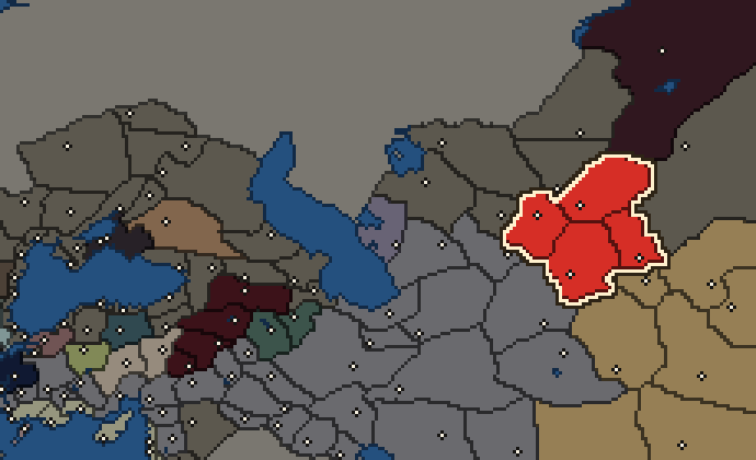 Starting territory of Bactria, with its neighbours