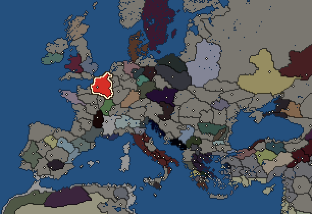 Starting territory of Belgae, with its neighbours