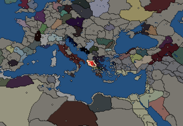 Starting territory of Epirus, with its neighbours