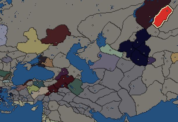 Starting territory of Kucha, with its neighbours