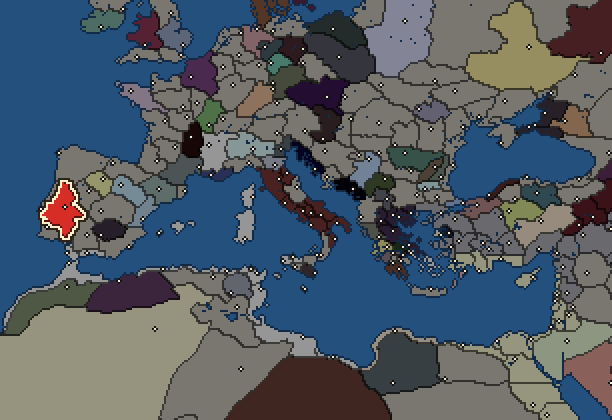 Starting territory of Lusitanians, with its neighbours