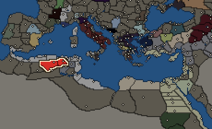Starting territory of Masaesyli, with its neighbours