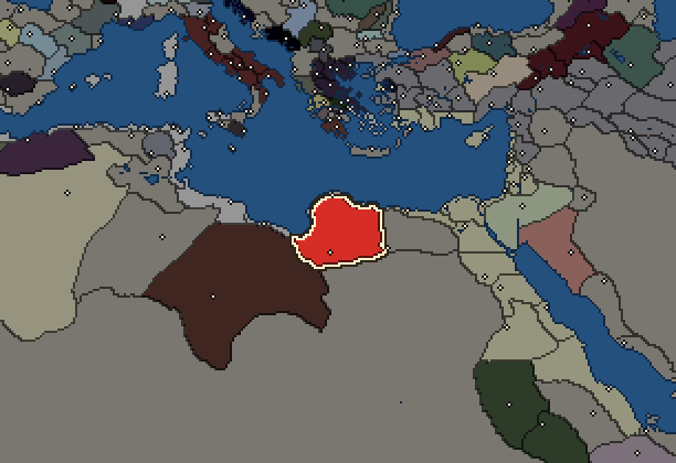 Starting territory of Nasamones, with its neighbours