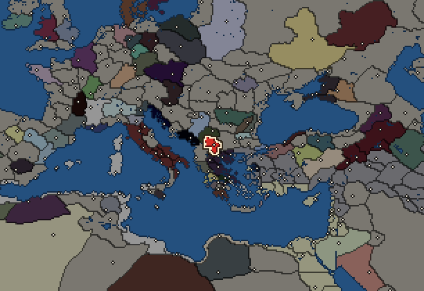 Starting territory of Paeonia, with its neighbours