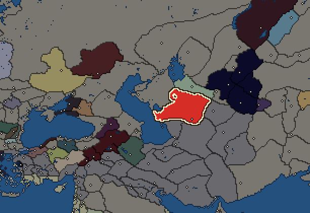 Starting territory of Parni, with its neighbours