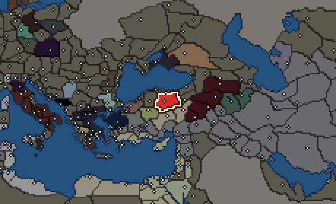 Starting territory of Pontus, with its neighbours