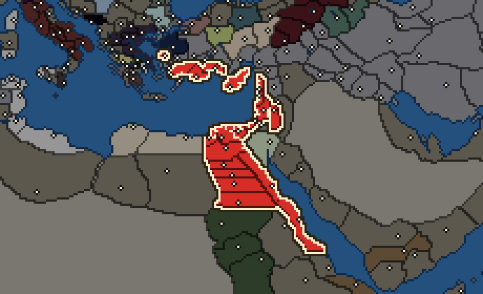 Starting territory of Ptolemaic Kingdom, with its neighbours