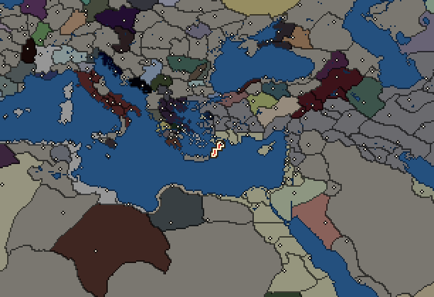Starting territory of Rhodes, with its neighbours