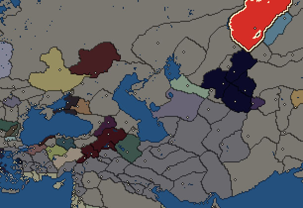 Starting territory of Saka, with its neighbours